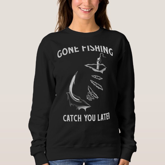Gå Ne och fiska senare T Shirt (Framsida)