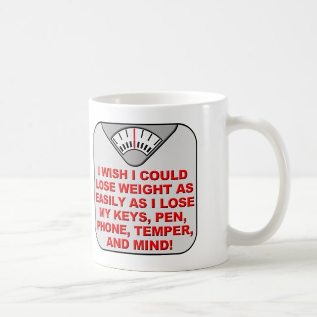 Gå Ner i Vikt Och Bli Klok Rolig Mugg eller Kaffe/ (Höger)