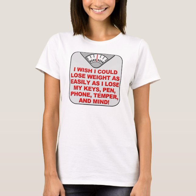 Gå Ner i Vikt Och Bli Klyftig Rolig T-Shirt Tees (Framsida)