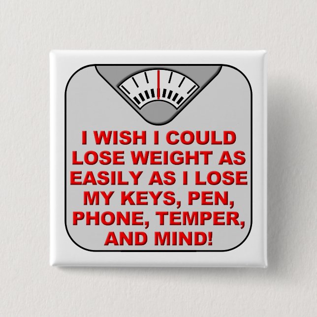 Gå Ner i Vikt Och Förståndshälsningsknapp Badge Pi Knapp (Framsida)