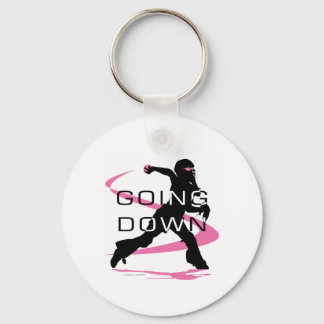 Gå ner Rosa Catcher Softball Nyckelring