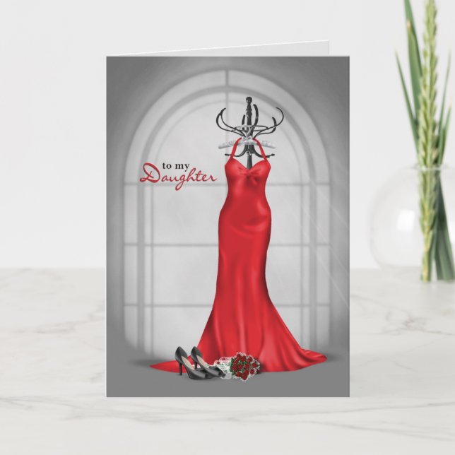 Gå ner till Aisle-begäran för dotter Inbjudan (Framsida)