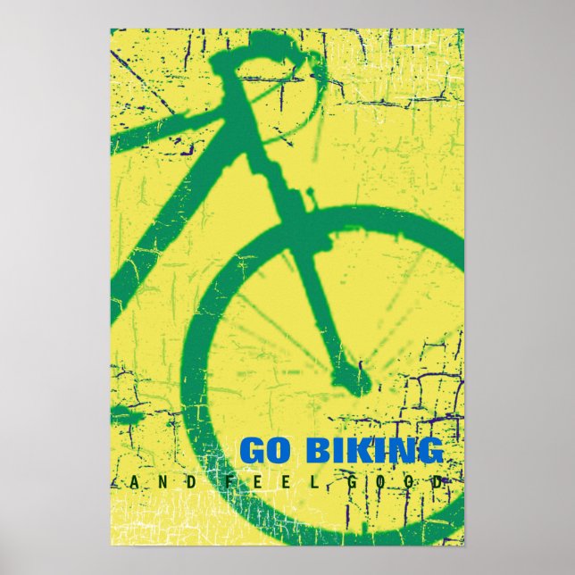 gå och cykla poster (Framsidan)