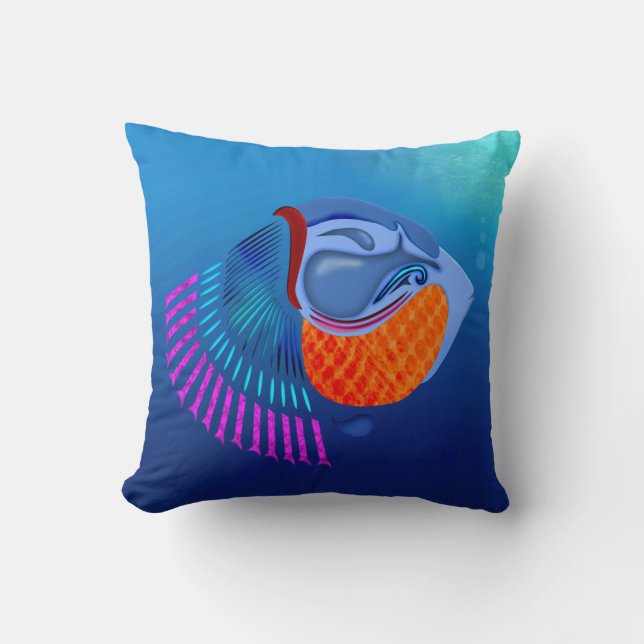 Gå och fiska kudde (Framsida)