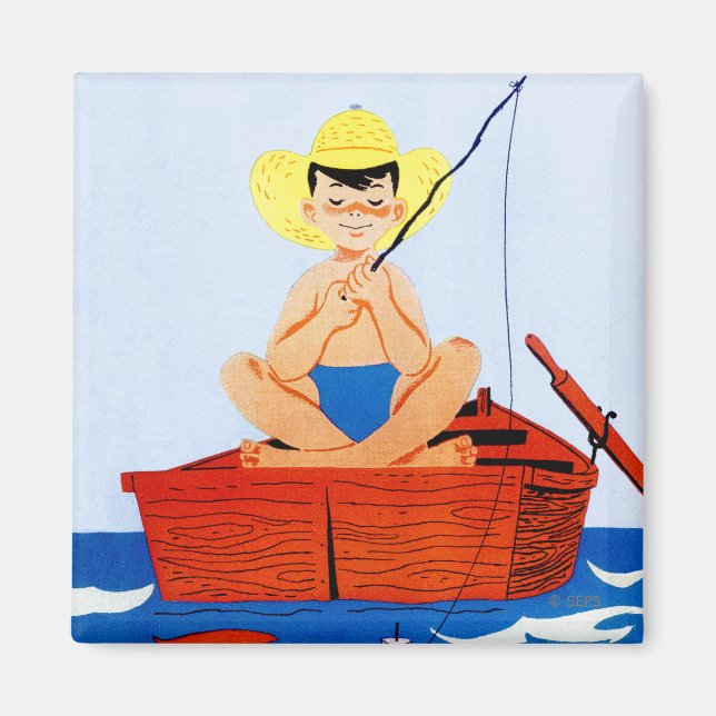 Gå och fiska magnet (Framsidan)