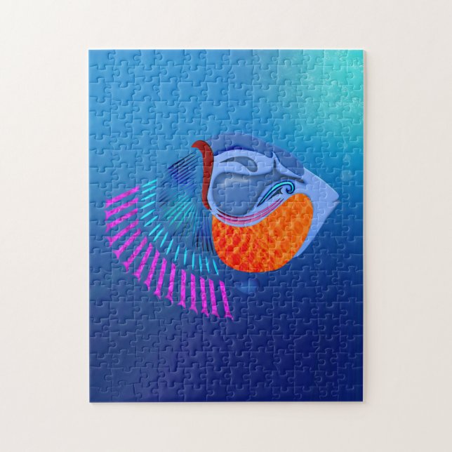 Gå och fiska pussel (Vertikal)