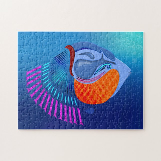 Gå och fiska pussel (Horisontell)