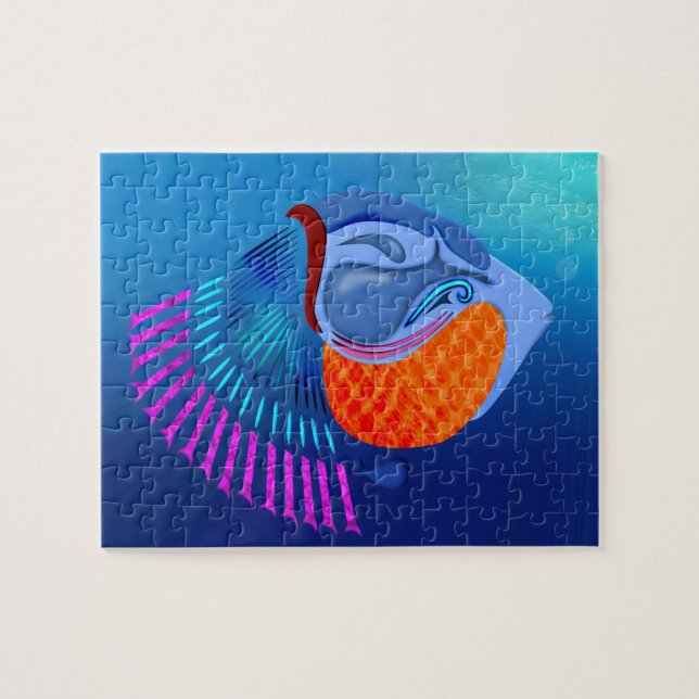 Gå och fiska pussel (Horisontell)