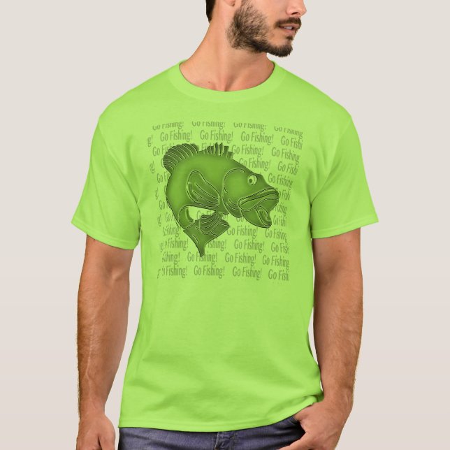 Gå och fiskas t-shirt (Framsida)