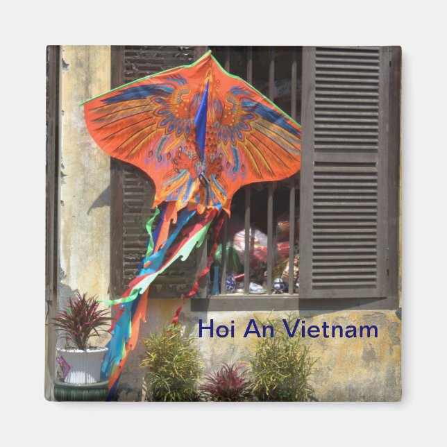 Gå och flyga Kite Magnet (Framsidan)