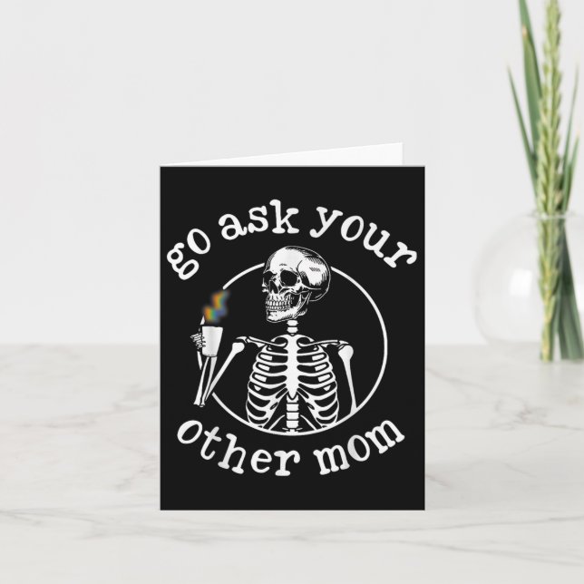 Gå och fråga din andra Mamma Humor Mor-brytdag til Kort (Framsida)