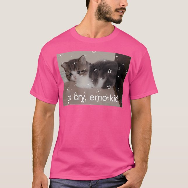 Gå och Gråt Emo Kid T Shirt (Framsida)