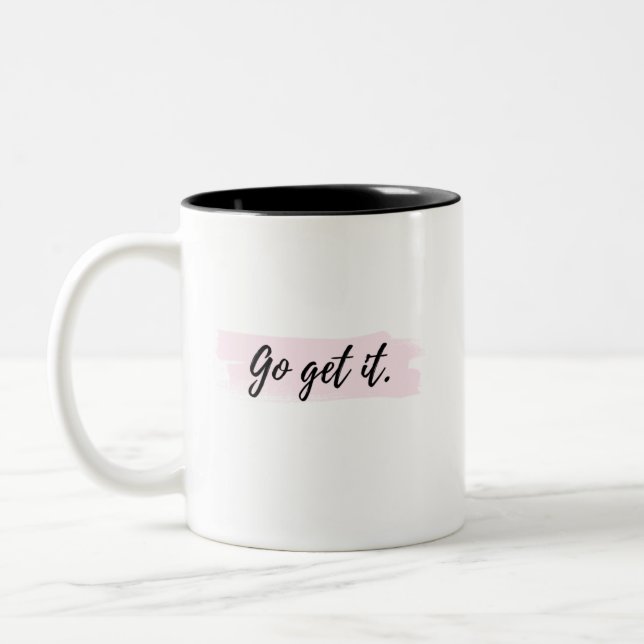 Gå och hämta det Motiveringsmeddelande Mugg (Vänster)
