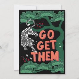 Gå och hämta Japans tiger Positivity Enagement Inbjudningar