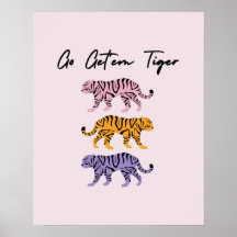 Gå och hämta Tiger Orange Rosa Lila inspiration