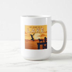 Gå och hoppa i A Sjö Kaffemugg