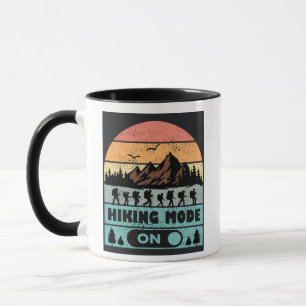 Gå och hysa bergsvandring utomhus mugg