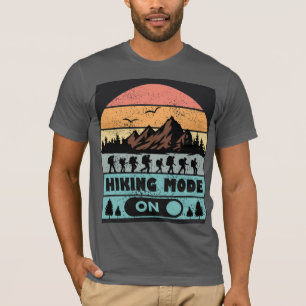 Gå och hysa bergsvandring utomhus t shirt