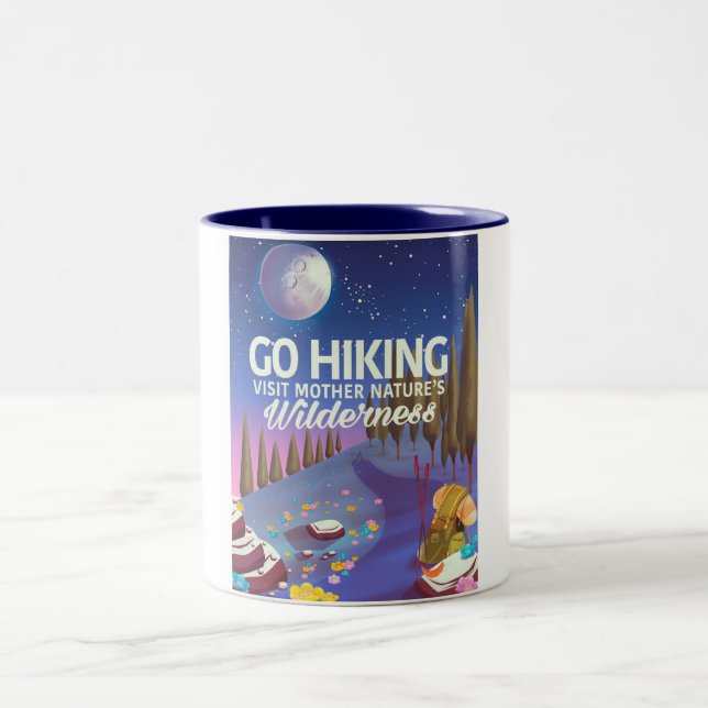 Gå och leta! (Nattutgåva) Två-Tonad Mugg (Center)