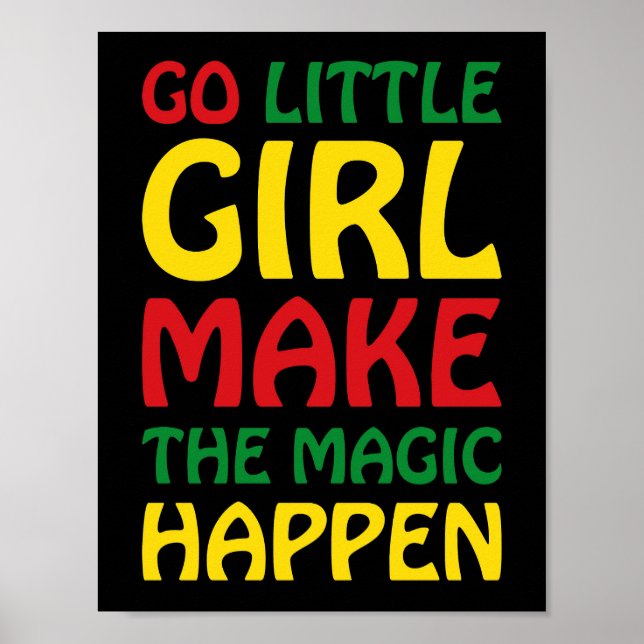 Gå och lilla flicka få det att hända poster (Framsidan)