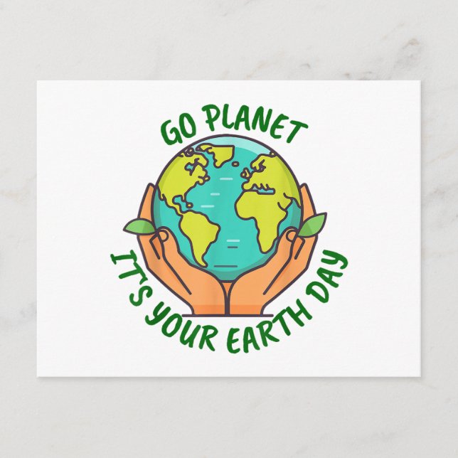 Gå och planeten Det är din jorddag 2025 Tilläggskort (Framsida)
