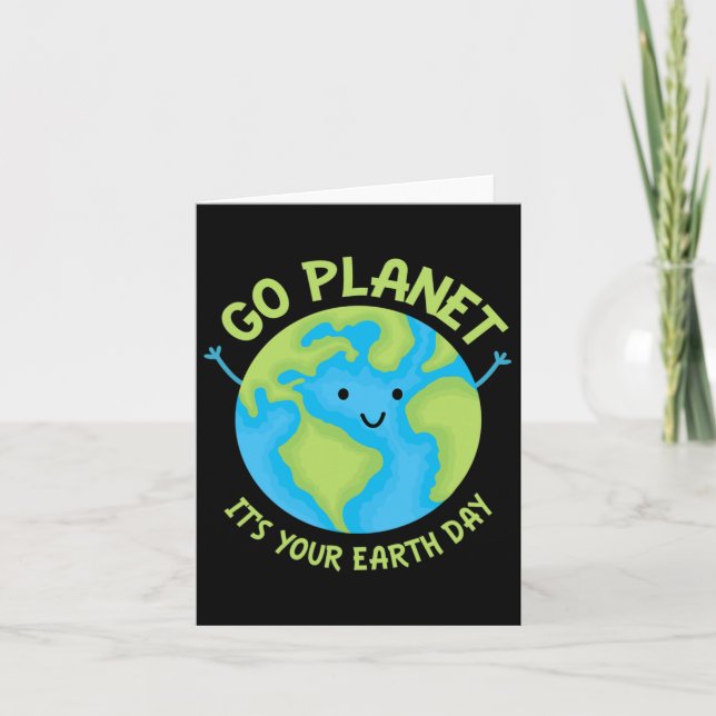 Gå och plantera din födelsedag, Ansikte i dag Kort (Framsida)