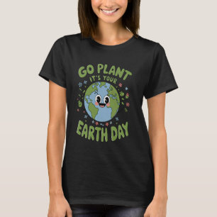 Gå och plantera din jorddagslärare Kids Cute Öar T Shirt