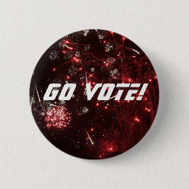 Gå och rösta! Pin Knapp