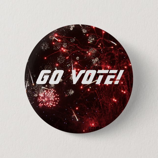 Gå och rösta! Pin Knapp (Framsida)