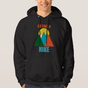 Gå och ta en hike Mountain Camping som gömmer sig Hoodie