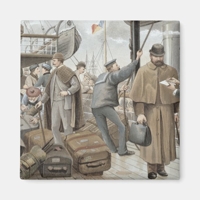 Gå ombord på Tilbury, från P & O Pencillings Magnet (Framsidan)