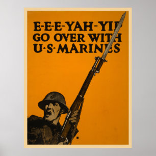 Gå över med U.S.-flottor Poster