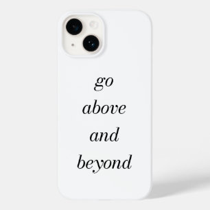 Gå över och bortom iphone case