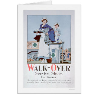 Gå-Över tjänste- skor (US00099) Hälsningskort