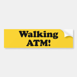 Gå på ATM! Bildekal