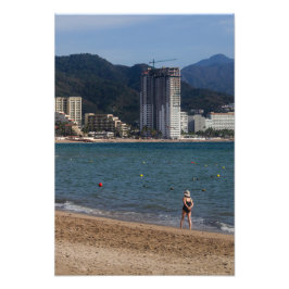 Gå på Beach Fototryck