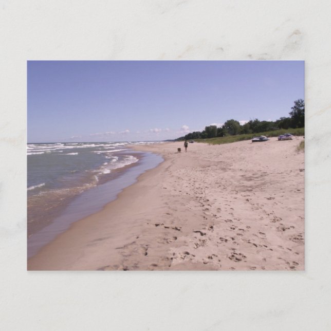 Gå på Beach Vykort (Framsida)