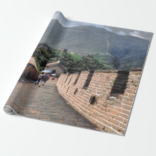 Gå på den underbara väggen av chinan presentpapper