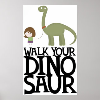 Gå på din dinosaur poster