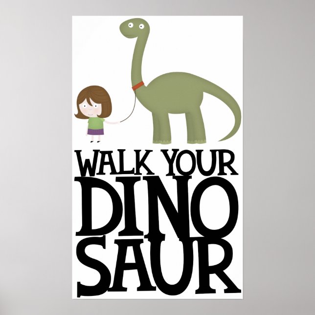 Gå på din dinosaur poster (Framsidan)
