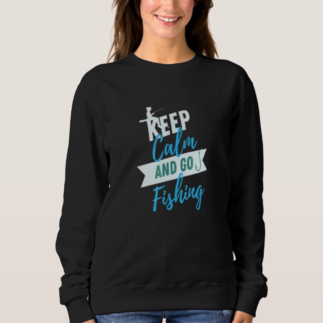 Gå på fiske Lugn fiskares fisk T Shirt (Framsida)