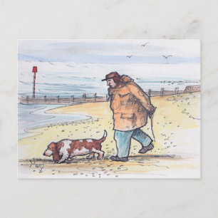 Gå på hund - 02 vykort