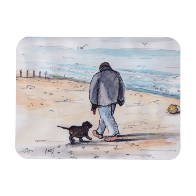 Gå på hund - 05 magnet (Horisontell)