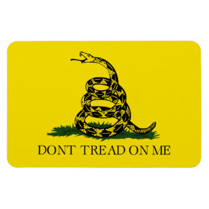 Gå PÅ ME Rattlesnake Snake Revolution Flagga Magnet