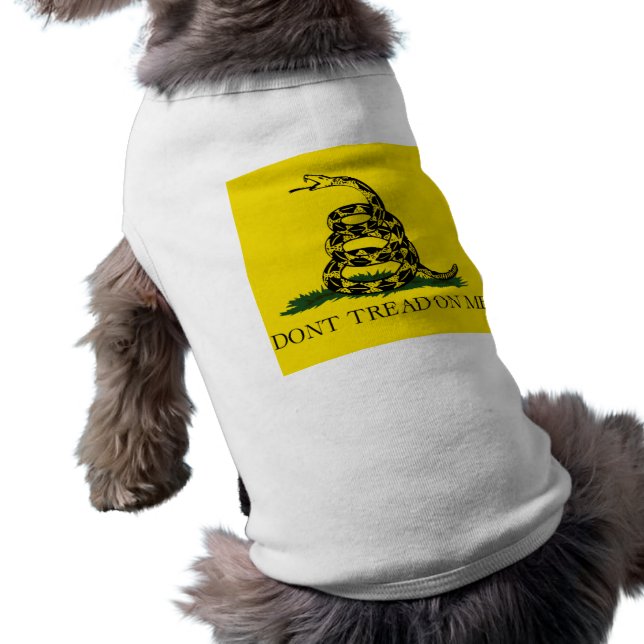 GÅ PÅ MIG, Gadsden-Flagga Hundtröja (Baksidan)