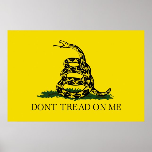 Gå PÅ MIG, Gadsden Flagga Poster (Framsidan)