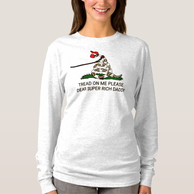 "Gå på mig, snälla Rik Toppen pappa" T Shirt (Framsida)