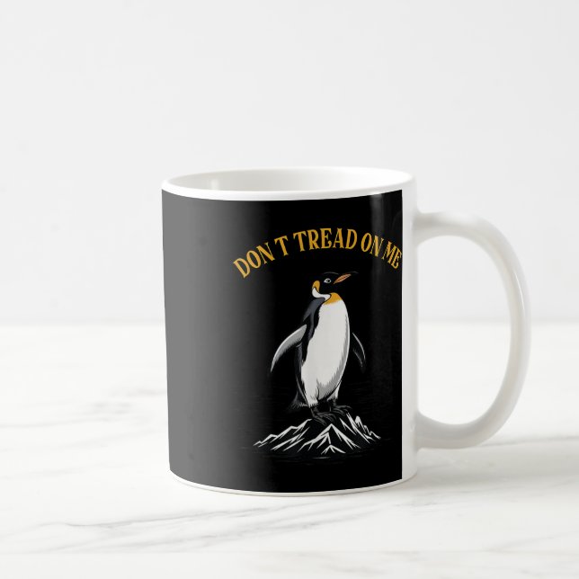 Gå på Penguins, Taxes Penguin Funny Meme Gi Kaffemugg (Höger)