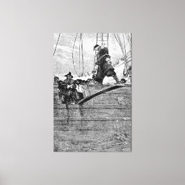 Gå på plank canvastryck