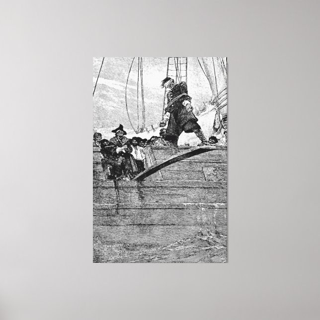 Gå på plank canvastryck (Framsida)